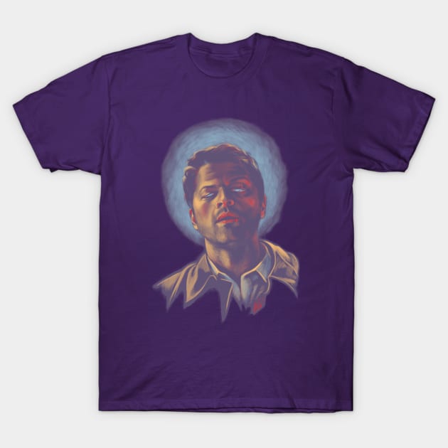 Castiel. Blue Halo T-Shirt by Armellin